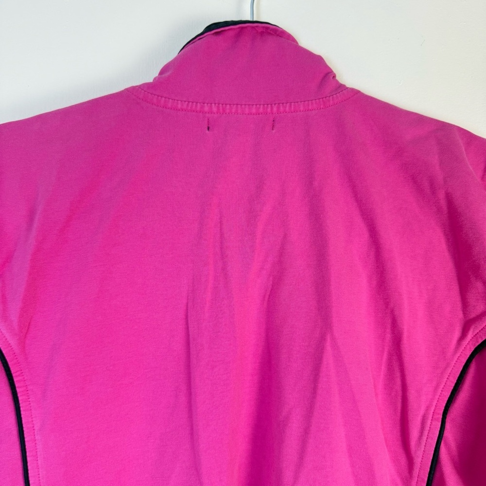 CHAPS Womens Vibrant Pink Jacket sz Large Cotton Soft Stretch Casual Preppy‎ - Picture 9 of 14